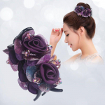 Kvaliteetne juuksen&otilde;el peakate naiste k&otilde;rge hobusesaba klamber pea tagak&uuml;ljele hai klamber temperamendiga juuksen&otilde;el