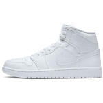 Air Jordan 1 Mid Triple White 2020 Meeste tossud 554724-130 44.5