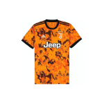 Adidas AU Juventus 20/21 Hooaeg Teine V&otilde;&otilde;rsil Spordit&uuml;kkidest Prindiga L&uuml;hikeste Varrukatega T-s&auml;rk Meeste Topid Oranž GE4854 S
