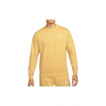 Nike Sportswear Club Fleece Tikitud Logoga Pullover Dressipluus Meeste Pealisr&otilde;ivad Kollane BV2663-700 XL