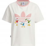 Adidas Disney Puuvillane Prindiga Spordis&auml;rk L&uuml;hikeste Varrukatega Naiste Topp Valge JP1428 M