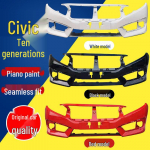 &Uuml;hildub 2016-2018 Honda Civic esi- ja tagap&otilde;hjadega. Unpainted - Front Bumper