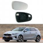 Kuumutatav tahavaatepeegli klaas 2019-2023 Kia Ceed Mk3 jaoks Right Side with Heating