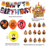 Cartoon Balloons Theme Party Dekoratsioonide hulka kuuluvad Banner Cake Toppers &otilde;hupallid