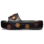 Crocs Cb Platvorm Metallik&Otilde;ied Sld Lihtsad Vabaaja Paksude Taldadega Sussid Mustad Naiste Sussid 205717-001 39-40