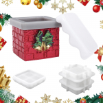 Christmas Silicone Model Decor Chimney Ornament Multipurpose Festive Easy to Demold Handcraft Unique