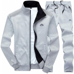 Meeste komplektid Mood S&uuml;giskevad Spordi&uuml;likond Dressipluus + Dressip&uuml;ksid Meeste riided 2-osalised Komplektid &Otilde;hukesed dressip&uuml;ksid, kapuutsid 8XL sinine