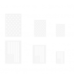 Yousheng 6Pcs American Flag Stencil Set Reusable Plastic Templates for DIY Crafts Painting on Wood Fabric Wall 3 Sizes Craft Stencil Kit for Patriotic 6pcs