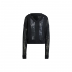 Adidas Originals K&auml;rbitud &Uuml;mmarguse Kaelusega Dressipluus Naiste Topid Must IW0261 XL
