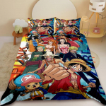 Anime One Piece Tekikate Luffy Multikakujuline Voodipesukomplekt Tekikate &Uuml;heinimese Kuninga Suurus Magamistoa Kaunistuseks S&uuml;nnip&auml;evakingitused EU Single 135x200cm