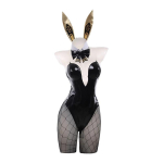 Nikke V&otilde;idujumalanna Blanc J&auml;nkut&uuml;druku Kost&uuml;&uuml;m Noir J&auml;nukost&uuml;&uuml;m Naised Seksikas Cosplay Kost&uuml;&uuml;m Valged ja Mustad Kombinesoonid M black