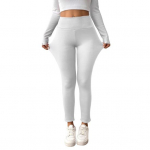 Talvega retuusid k&otilde;rge v&ouml;&ouml;kohaga sirge s&auml;&auml;rega p&uuml;ksid sametvoodriga &uuml;hev&auml;rvilised kehakuju vormivad naiste retuusid M valge