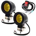 Meliore Universaalne LED V&auml;ike Prožektor, Komplekt 2 tk, , 24V, Mootorratas, 10W koos one size kollane