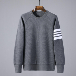 Unisex TB JL t&auml;navastiilis vahvlikootud dressipluus - Uus &uuml;mmarguse kaelusega, lai l&otilde;ikega pullover, vabaaja jakk laos XL