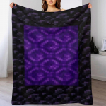 Nether Portaali Piksli Tekk Visketekk Ruuduline anime Diivan soe talveks Tekid 30x40in