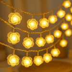 14 LED Roosi Kodu Dekoratiivsed Valgusketid Kaunistamiseks Kodu jaoks Soe Valge 3 Meetrit Dekoratiivsed Haldjavalgused J&otilde;uludeks, Pulmadeks, Onesize