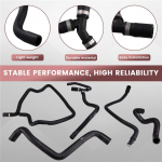 5 tk/komplekt Auto radiaatori jahutuss&uuml;steemi voolik 1754838 7M51-8274-JC Ford Focus 2012-2018 jaoks Jahutusvedeliku veetorustik 7M51-8274-JB must