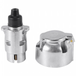 Haagise tarvikud &ndash; 7 kontaktiga haagise pistik 12 V Rv pistikupesad veokonksu pukseerimine 7 kontaktiga metallist haagise pistikud