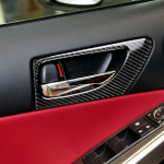 Replacement For Lexus IS250 NX200 200t 300h 2pcs set Interior Door Handle Panel Cover Frame Sticker Carbon Fiber No 02