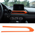 ABS Orange Center Console air outlet frame Trim For Mazda MX-5 Miata 2016-23