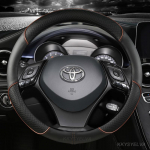 Mikrofiiber Nahast Sportauto Roolikate Toyota CHR C-HR jaoks Kvaliteetsed Autotarvikud kohv