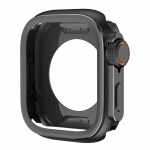 Alumiiniumisulamist korpus Apple Watch Ultra 3/2 49mm seeriale 11 10 9 8 7 6 se TPU kaitserauaga + Metallraam iWatch 46/42/45/44/41/40mm jaoks Series4 5 6 SE 44mm must