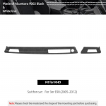 For BMW E90 Series 3 2005-2012 Made of Alcantara Dashboard Panel trument Trim Performance Sticker Car Interior Accessories White LHD