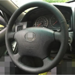 Sew-on leather car steering wheel cover For Toyota Land Cruiser 100 Lc100 / Toyota Land Cruiser Prado 120 (2003-2009 ) Prado 120