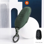 For Peugeot 2008 308 408 508 2008 3008 4008 5008 Car Key Case Full Cover Fob Alcantara keychain 3 Buttons Keybag Protecor Shell A Style 12