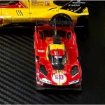 L&uuml;hiajaline eelm&uuml;&uuml;k Bburago 1:64 2024 24h Lemans Ferrari 499p Sulamist Miniatuur Sulamist &Scaron;assii Diecast Mudel 499p #51 #50 M&auml;nguasi Kingitus