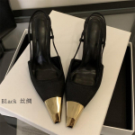 Terava Ninaga Naiste Kingad Slingbacks &Otilde;hukese K&otilde;rge Kontsaga Elegantne Strippari Balli Daamide Sandaalid Suurus:35 40 35 must