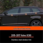 Volvo XC60 Akna- ja Ukse liistud (2009-2017) - Kohandatud heledad ribad keha t&auml;iustatud kaunistamiseks