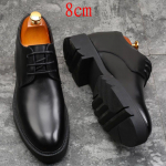 12 cm &uuml;lik&otilde;rge liftiga jalan&otilde;ud meeste l&otilde;hestatud nahast k&otilde;rgust suurendav vaba aja veetmine &auml;ri must peidetud kiilukontsaga meeste pulmakingad 37