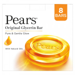 Pears Originaal Gl&uuml;tseriiniseep - Puhas & &Otilde;rn S&auml;ra | 98% Puhta Gl&uuml;tseriiniga | Niisutamiseks & S&auml;raks | Taimse P&auml;ritoluga Puhastusvahendiga Nahale & Kehale |