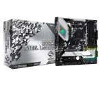 ASRock B550M Steel Legend Micro ATX Emaplaat B550 kiibistikuga AMD Ryzen 5000 seeria jaoks Jaapani jaem&uuml;&uuml;ja (Pistikupesa AM4) [Ametlik toode]