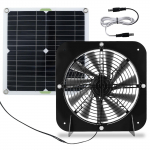 P&auml;ikesepaneeliga ventilaatorikomplekt 13,5 tolli 100 W veekindel p&auml;ikeseenergial t&ouml;&ouml;tav v&auml;ljat&otilde;mbeventilaator 3000 p/min automaatselt reguleeritav jahutus kanakuudi p&auml;ikesepaneeliga ventilaator