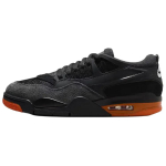 Jordan Air Jordan 4 Slip Resistant Abrasion Resistant Low top Vintage Basketball Shoes Unisex Black HF8126-001 41 black