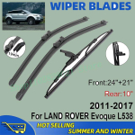 3 tk LAND ROVER Evoque 2011-2017 jaoks 24 + 21 + 10 Esimesed ja tagumised kojameheterad Tuuleklaasi aknakatted must
