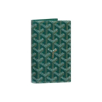 GOYARD Grenelle T&auml;ielikult Tr&uuml;kitud Monogramm Klapiga Taskuga Rahakott Veisenahast Passihoidja Unisex Roheline Gift Set(Basic Set+Box+Shopping Bag) roheline