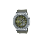 CASIO Naiste T&auml;ismetallist Seeria Roheline Kell GM-S2100-3APR GM-S2100-3APR Regular Watch Box