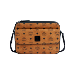 MCM Aren Visetos monogrammiga musta logoga kahekihiline l&otilde;uendiga &otilde;lakott meestele, pruun, konjakiv&auml;rvi MMRDSTA01CO001 Basic Set (Bag+Dust Bag)