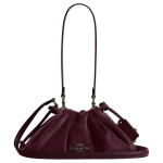 K&auml;ekott Coach Faye 26 Samet ja Nahk Cloud &Otilde;lakott Naiste &otilde;lakott Burgundiapunane CCE40-QBBUR Basic Set (Bag+Dust Bag) black