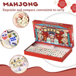Kaasaskantav mahjong, lauam&auml;ngude kaasaskantav reisikomplekt 144 t&uuml;kki Hiina mahjong klassikaline traditsiooniline hiina domino kodulauam&auml;ngud One Size