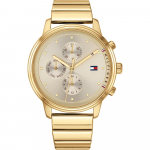 Tommy Hilfiger Blake Beež Kuldne Metallist K&auml;ev&otilde;ru Naiste Kvartsikell 1781905 beež
