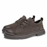 Nahast Meeste Mugavad Vabaaja Kingad Klassikalised Meestele &Auml;rikingad K&otilde;igega Sobivad Paelkinnitusega Meeste Oxford Kingad V&auml;litingimustes Jalutusk&auml;iguks Kingad 38 pruun