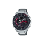 Casio Edifice Seeria V&auml;rviplokk Business Casual Bluetooth P&auml;ikeseenergia Kvartsmehhanism Roostevabast Terasest Rihm Meeste Kellad Must ECB-900DB-1A Regular Watch Box,Silver Strap