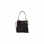COACH Town 21 Klassikaline Monogramm K&auml;ekott - Mini Naiste Tume Pruun 2312 pruun
