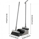 Luud K&uuml;hvel P&otilde;randahari Komplekt Siseruumidesse Mittekleepuv Karvad Pika Varrega Paksustatud Luud Koos P&uuml;stise K&uuml;hvliga Kombineeritud Komplekt Kodu Puhastusvahendid hall v&auml;rv