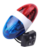 6 LED-i 4 Tooni Heliga Jalgrattakell Politseiauto Tuli Elektrooniline Sarv Sireen Lastele Laste Jalgratta T&otilde;ukeratta Rattas&otilde;idu Lambi Tarvikud red