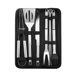 9/20 tk BBQ T&ouml;&ouml;riistade Komplekt Roostevabast Terasest Tugevdatud Grillitarvikute Komplekt Grillit&ouml;&ouml;riistade Komplekt L&otilde;uendikotiga Telkimiseks V&auml;ljas white
